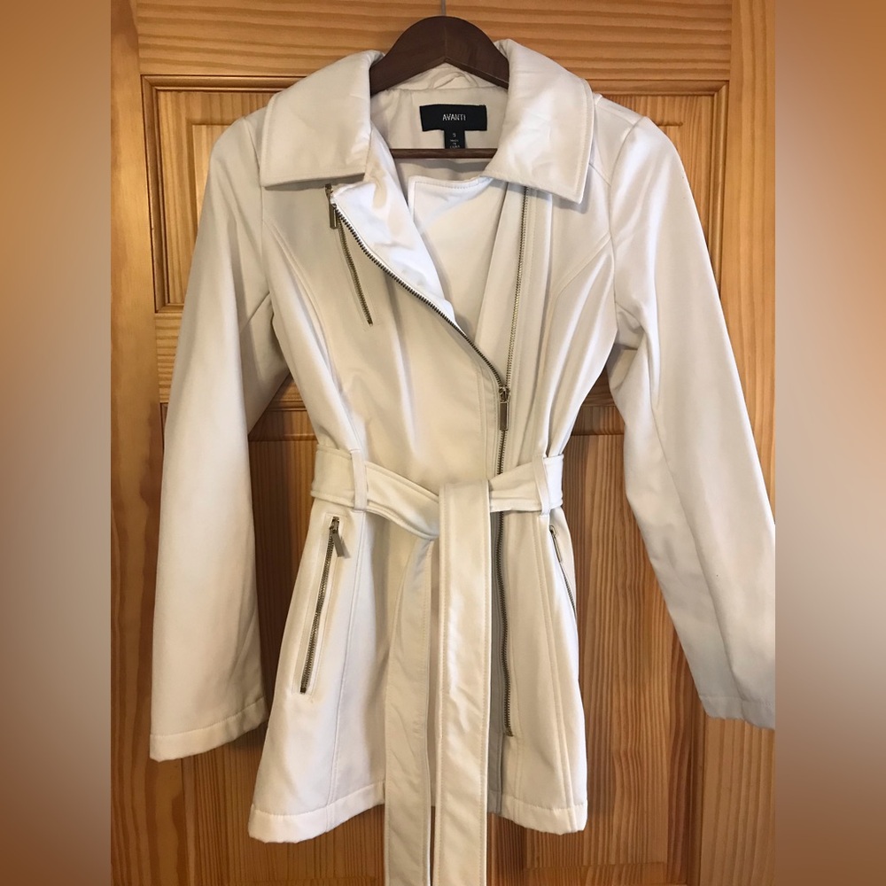 Creamy White Trench Coat